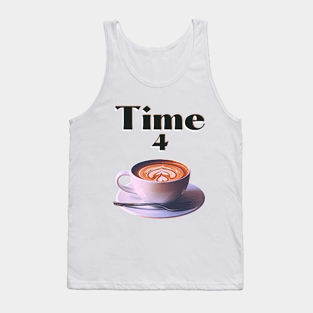 Time for a cup of Coffee or a Cappuccino Tank Top by Blue Butterfly Designs 